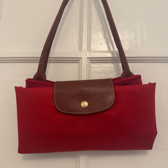 Longchamp Le Pliage - Large with Long Shoulder Straps - Bright Red - Picture 2 of 12
